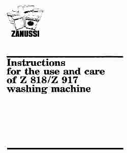Zanussi Washer Z 917-page_pdf